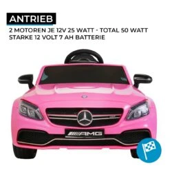 Elektroauto AMG C63 In Pink 13 Elektroauto AMG C63 In Pink -Trendiger Spielzeugladen actionbikes motors elektroauto amg c63 in pink 3