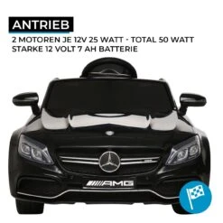 Elektroauto AMG C63 In Schwarz 13 Elektroauto AMG C63 In Schwarz -Trendiger Spielzeugladen actionbikes motors elektroauto amg c63 in schwarz 3