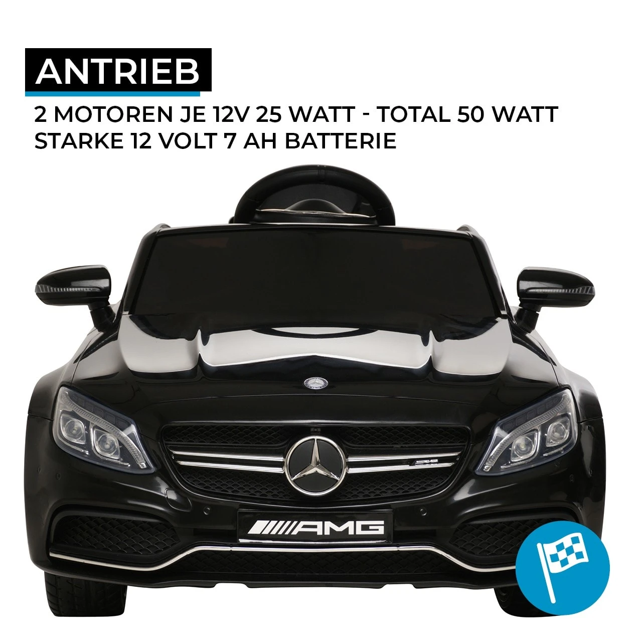 Elektroauto AMG C63 In Schwarz 4 Elektroauto AMG C63 In Schwarz – Bild 4