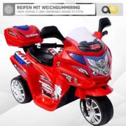 Elektromotorrad C051 In Rot 14 Elektromotorrad C051 In Rot -Trendiger Spielzeugladen actionbikes motors elektromotorrad c051 in rot 4