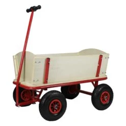 Beachtrekker Style Holzbollerwagen, Handwagen, Leiterwagen (Natur)