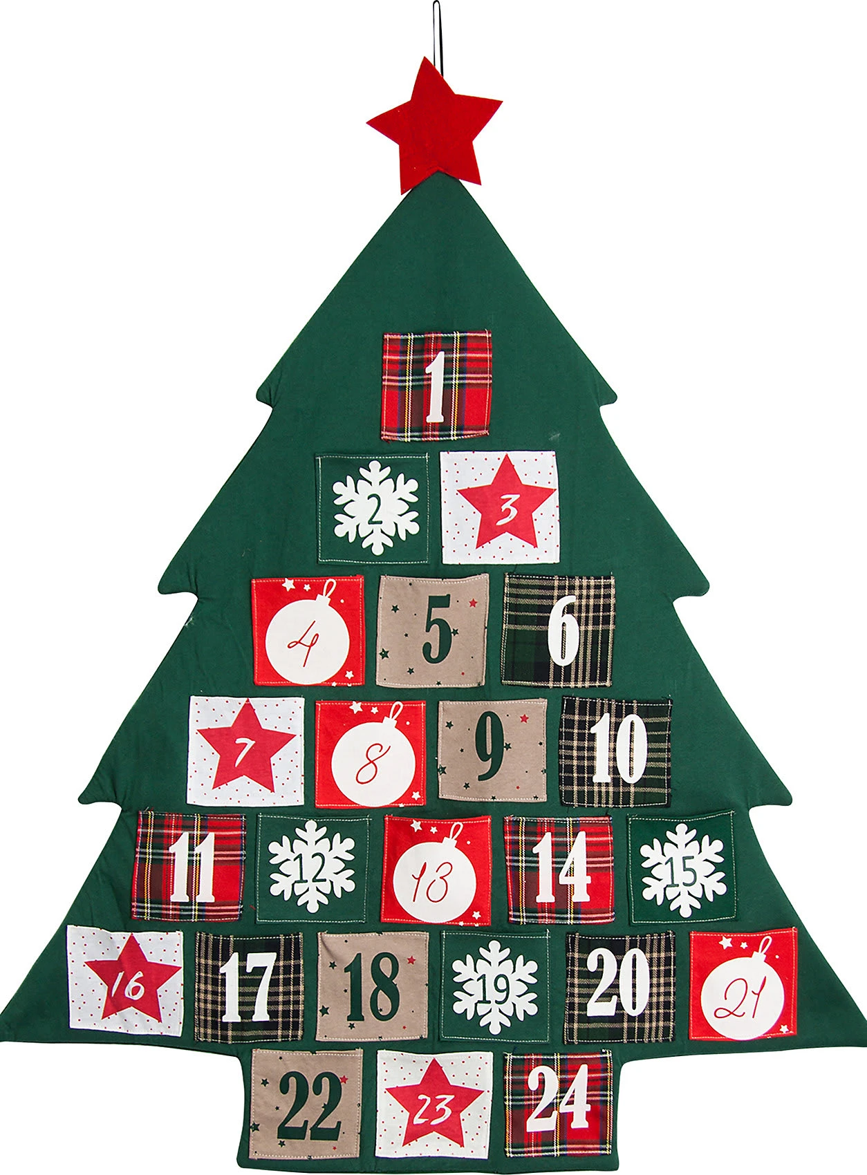 Adventskalender / Baum 72 X 89 Cm, Säckchen 8,5 X 8 Cm 1 Adventskalender / Baum 72 X 89 Cm, Säckchen 8,5 X 8 Cm