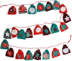 Adventskalender Girlande, 274 X 15 Cm