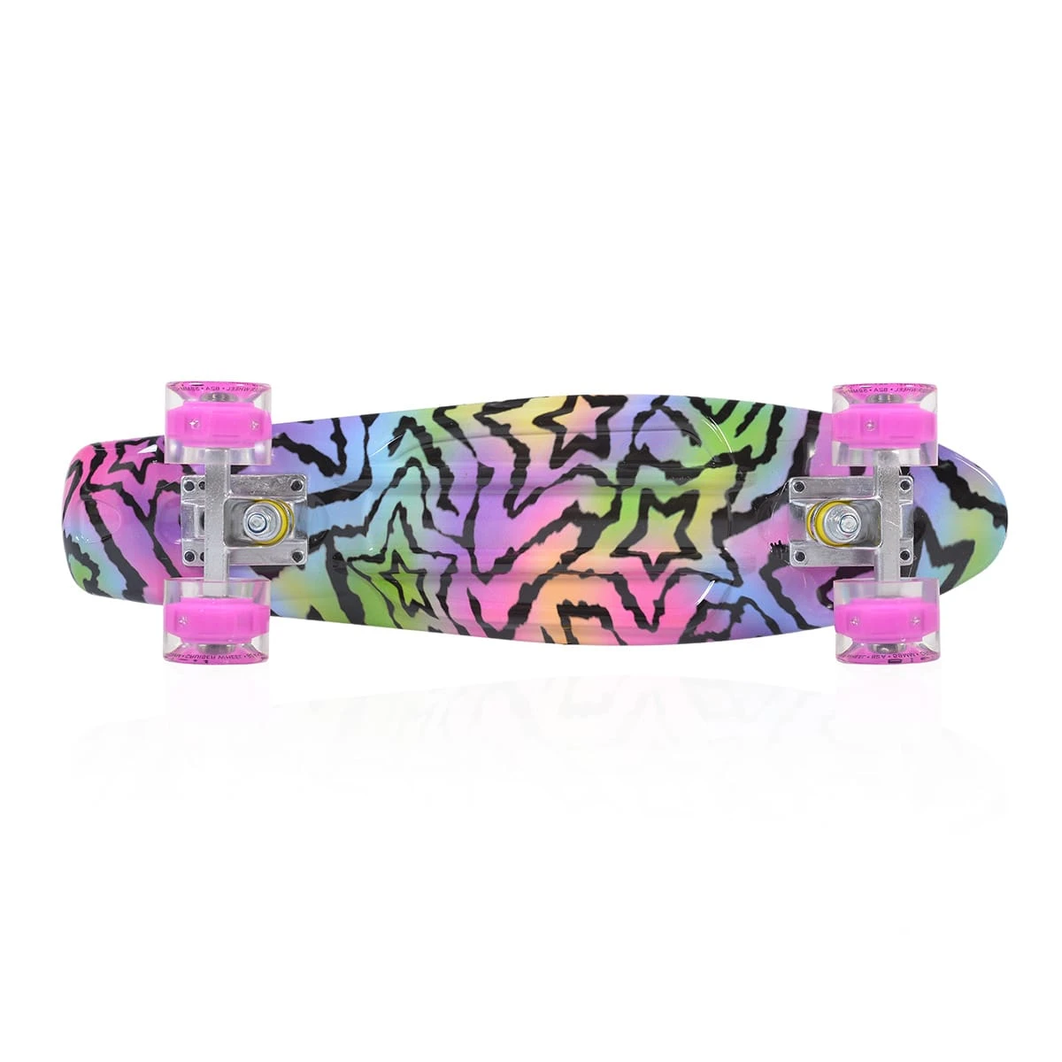 Kinder Skateboard Stars 22 Zoll In Rosa 2 Kinder Skateboard Stars 22 Zoll In Rosa – Bild 2