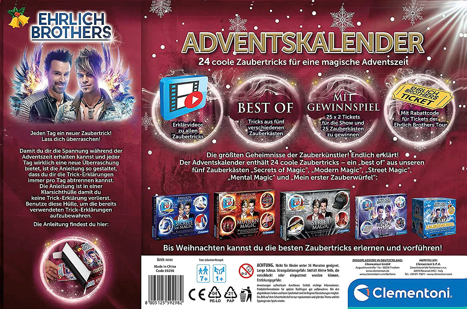 Clementoni Adventskalender Der Magie 2 Clementoni Adventskalender Der Magie – Bild 2
