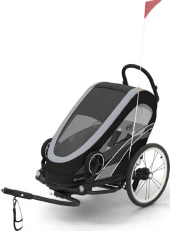 CYBEX Fahrradanhänger Zeno Bike One Box BLK S/All Black-black PU1 -Trendiger Spielzeugladen cybex fahrradanhanger zeno bike one box blk s all black black pu1 5