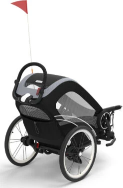 CYBEX Fahrradanhänger Zeno Bike One Box BLK S/All Black-black PU1 -Trendiger Spielzeugladen cybex fahrradanhanger zeno bike one box blk s all black black pu1 6