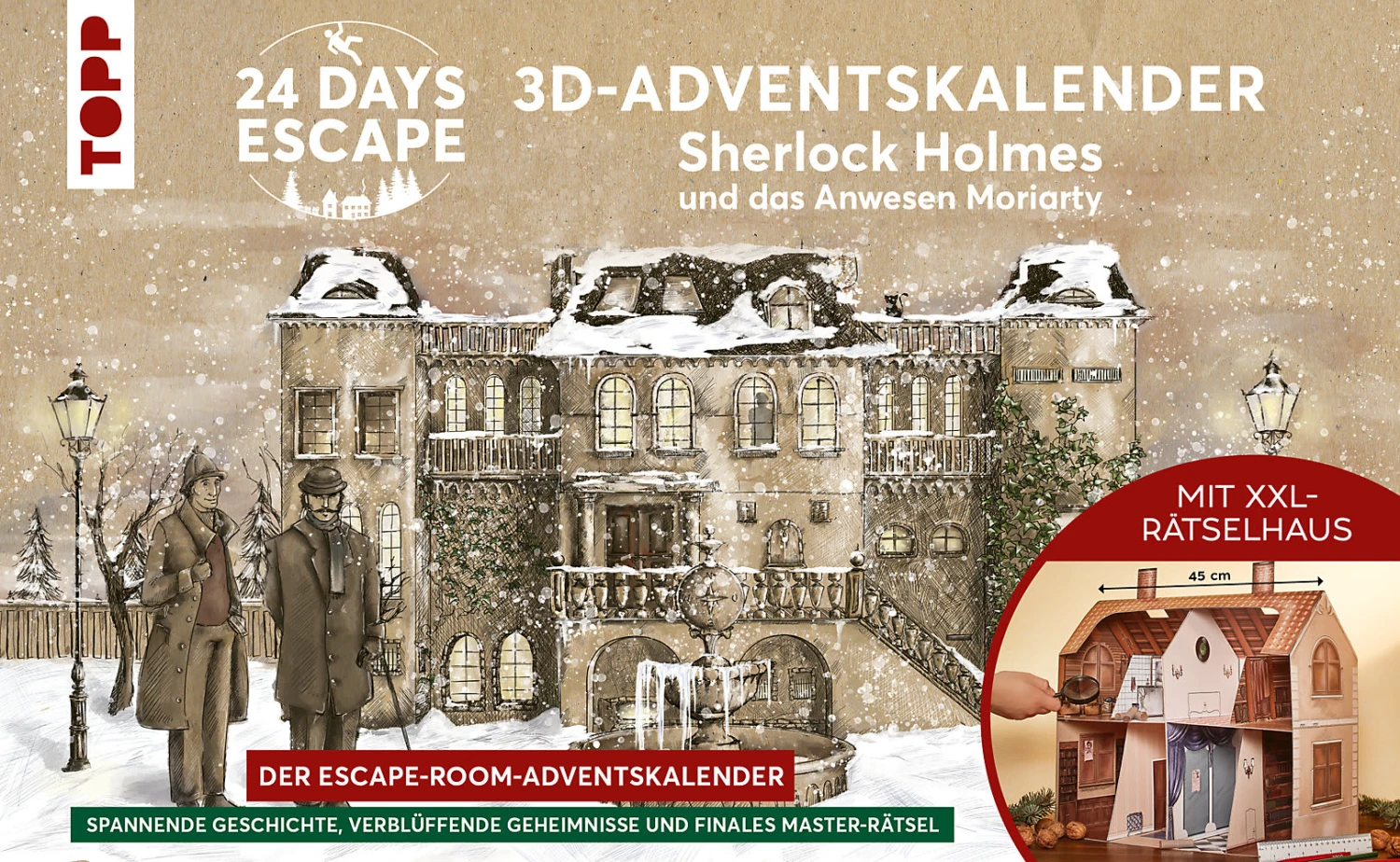 TOPP 24 Days Escape: 3D-Adventskalender - Sherlock Holmes Und Das Anwesen... 1 TOPP 24 Days Escape: 3D-Adventskalender - Sherlock Holmes Und Das Anwesen...