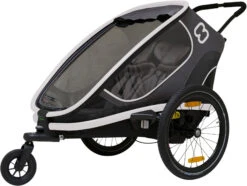 Hamax Fahrradanhänger OUTBACK Zweisitzer (incl. Bicycle Arm & Stroller Wheel)...