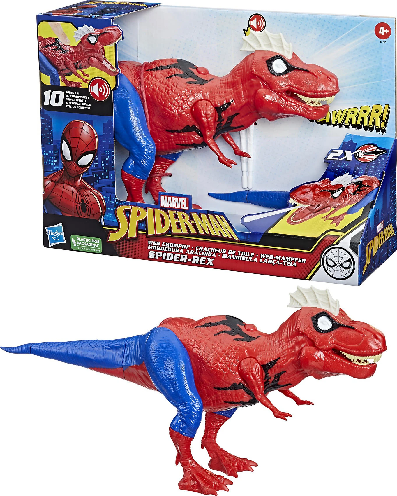 Hasbro Marvel Spider-Man Web-Mampfer Spider-Rex 2 Hasbro Marvel Spider-Man Web-Mampfer Spider-Rex – Bild 2