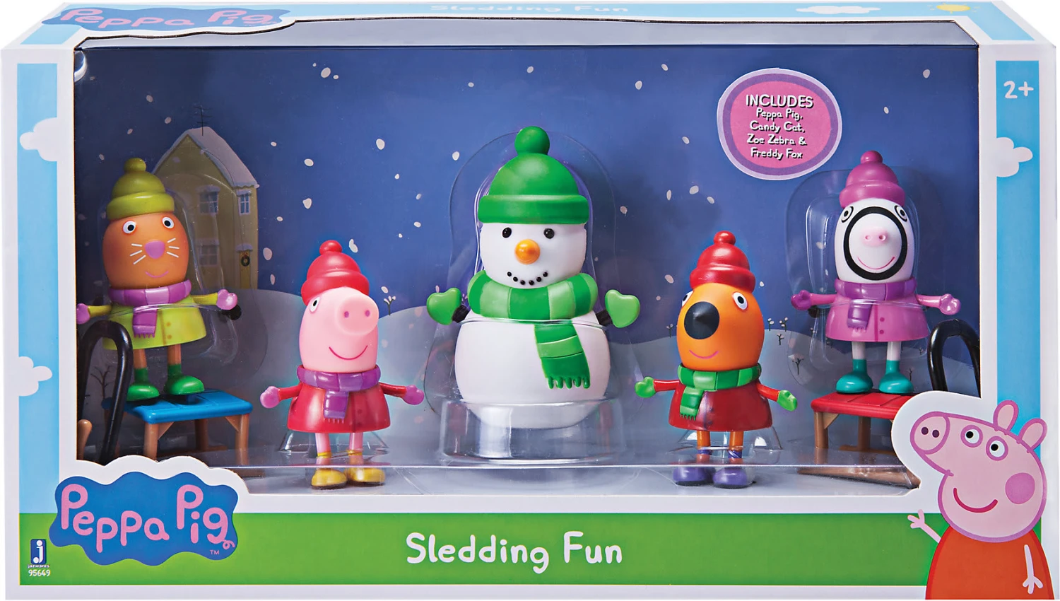 JAZWARES Peppa Pig Schlittenfahrt 2 JAZWARES Peppa Pig Schlittenfahrt – Bild 2