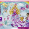 MATTEL Barbie Dreamtopia Märchen-Adventskalender 2022, Meerjungfrau-/Prinzessin-Pu...