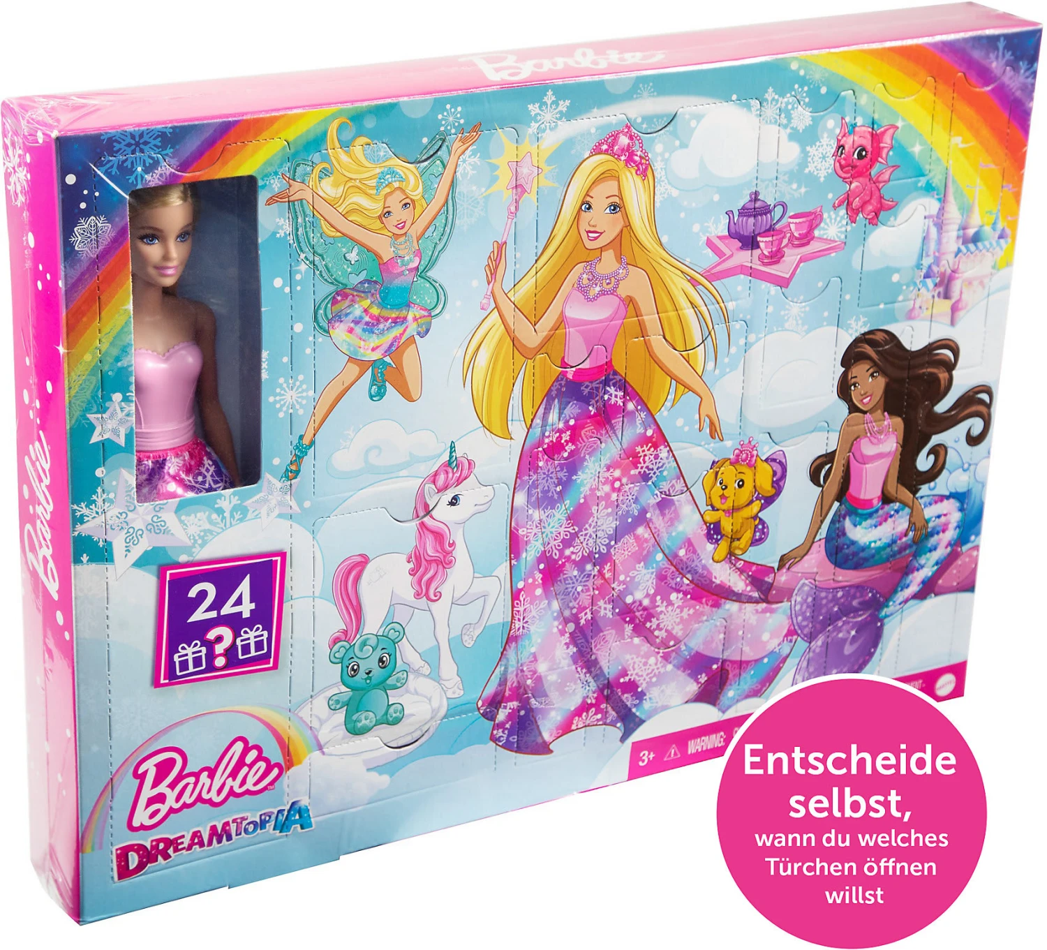 MATTEL Barbie Dreamtopia Märchen-Adventskalender 2022, Meerjungfrau-/Prinzessin-Pu... 8 MATTEL Barbie Dreamtopia Märchen-Adventskalender 2022, Meerjungfrau-/Prinzessin-Pu... – Bild 8