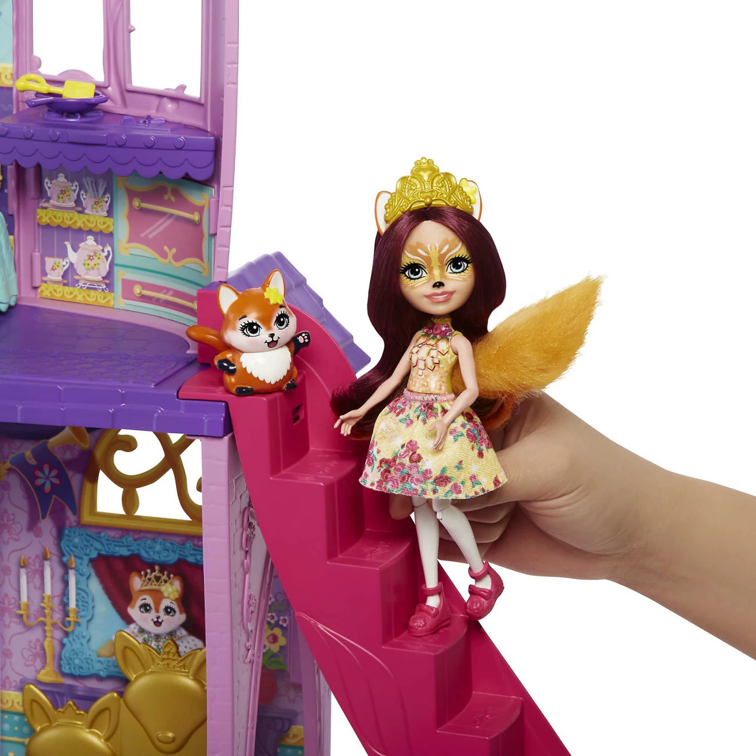MATTEL Enchantimals Royals Ballzauber Schloss Mit Felicity Fox & Flick 8 MATTEL Enchantimals Royals Ballzauber Schloss Mit Felicity Fox & Flick – Bild 8