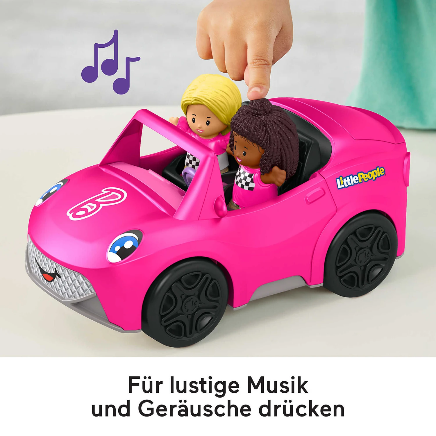 MATTEL Fisher-Price Little People Barbie Cabrio Fahrzeug- Und Figurenset 3 MATTEL Fisher-Price Little People Barbie Cabrio Fahrzeug- Und Figurenset – Bild 3