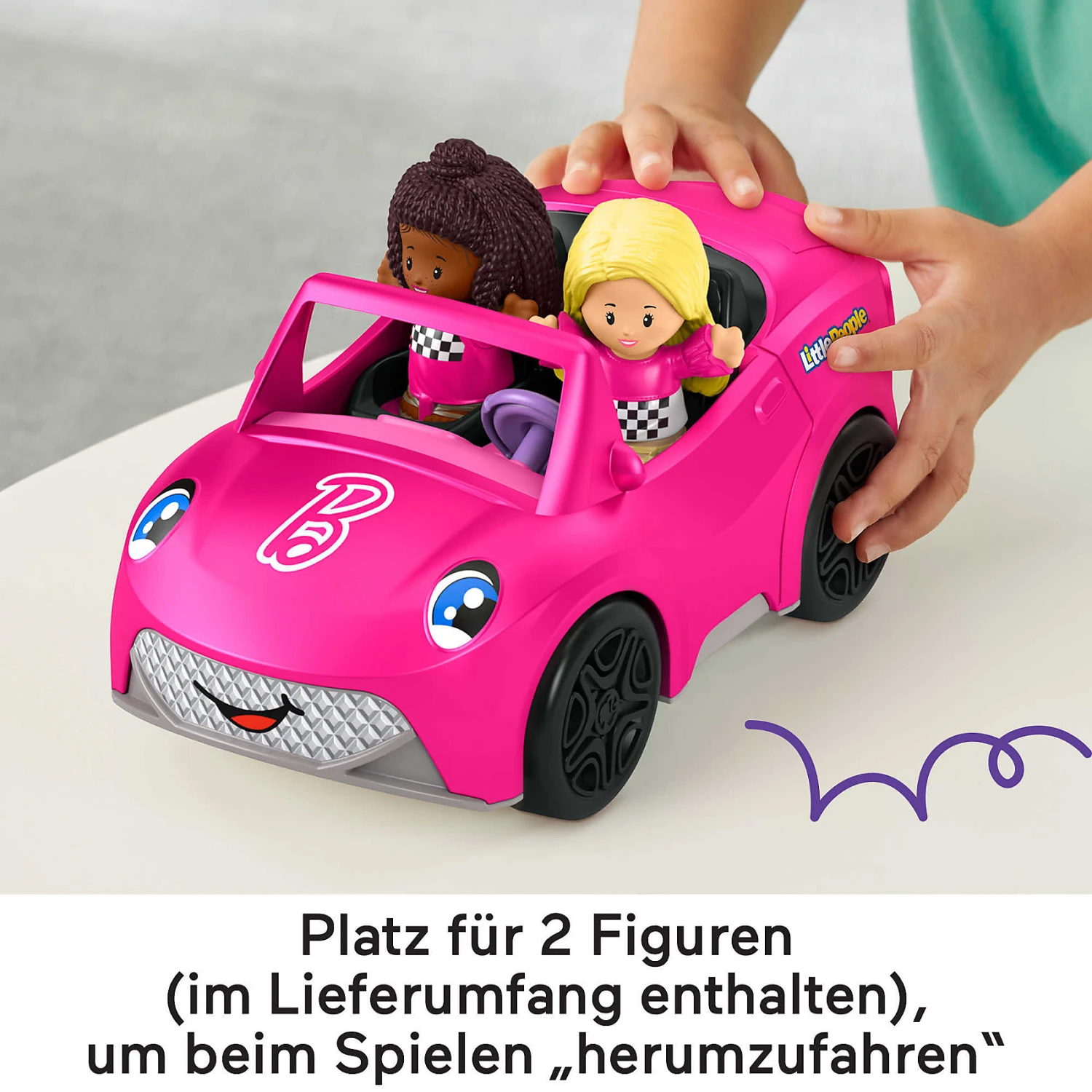 MATTEL Fisher-Price Little People Barbie Cabrio Fahrzeug- Und Figurenset 4 MATTEL Fisher-Price Little People Barbie Cabrio Fahrzeug- Und Figurenset – Bild 4