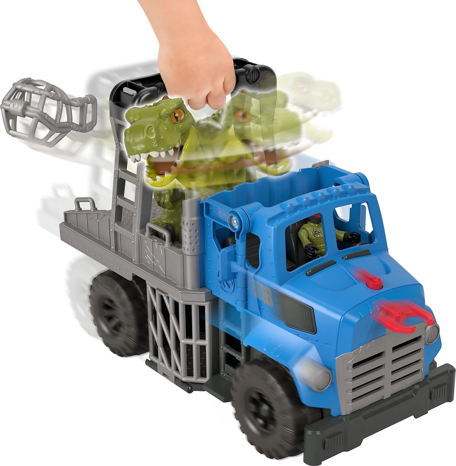 MATTEL Imaginext Jurassic World Dino & Transporter, Dinosaurier Spielzeug 2 MATTEL Imaginext Jurassic World Dino & Transporter, Dinosaurier Spielzeug – Bild 2