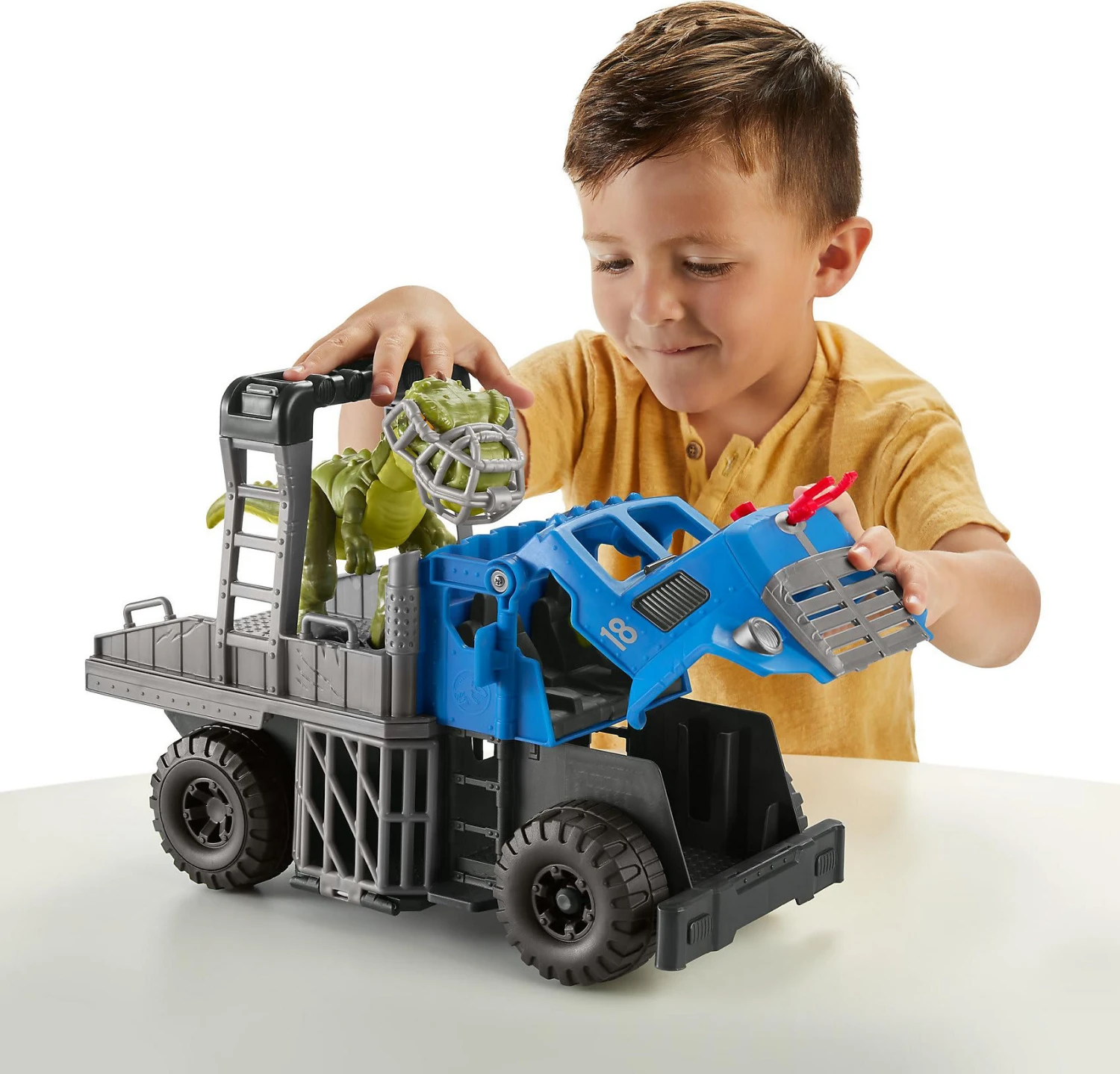 MATTEL Imaginext Jurassic World Dino & Transporter, Dinosaurier Spielzeug 3 MATTEL Imaginext Jurassic World Dino & Transporter, Dinosaurier Spielzeug – Bild 3