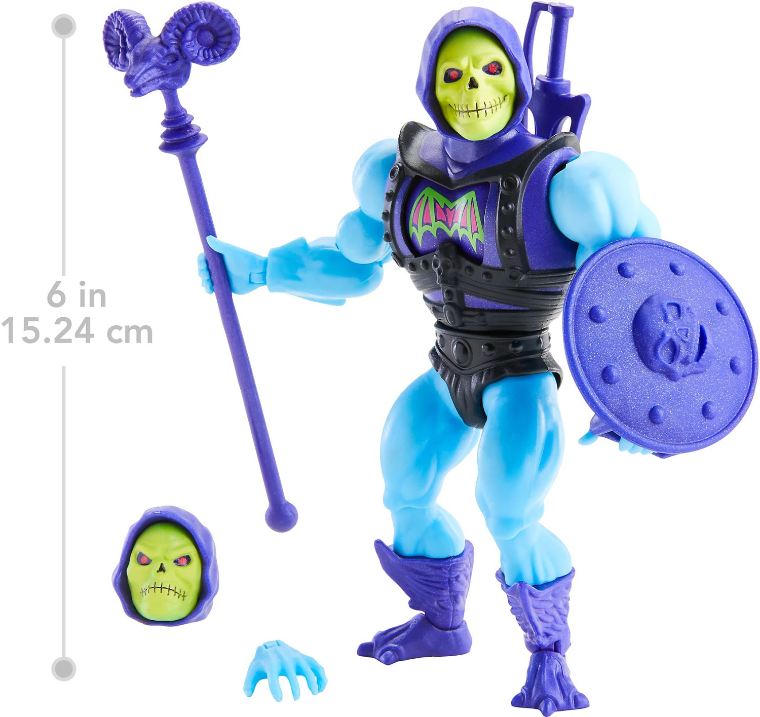 MATTEL Masters Of The Universe Origins Deluxe Actionfigur Skeletor, 14 Cm 2 MATTEL Masters Of The Universe Origins Deluxe Actionfigur Skeletor, 14 Cm – Bild 2