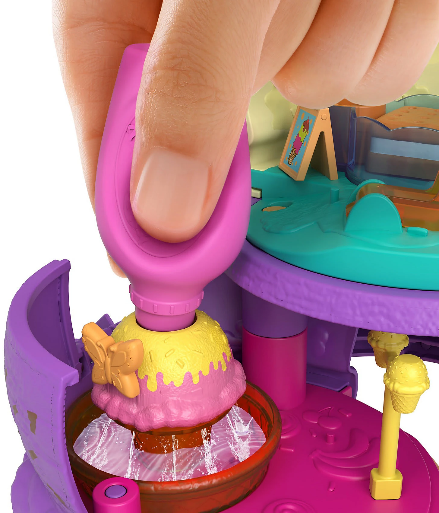 MATTEL Polly Pocket Ausklappspaß-Schatulle Eiswaffel 5 MATTEL Polly Pocket Ausklappspaß-Schatulle Eiswaffel – Bild 5