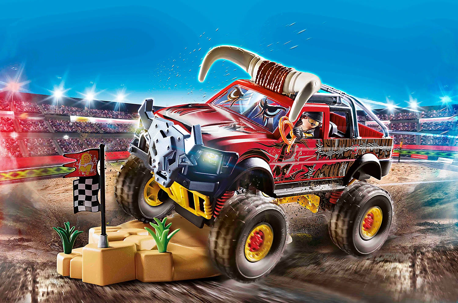 Playmobil 70549 Stuntshow Monster Truck Horned 2 Playmobil 70549 Stuntshow Monster Truck Horned – Bild 2
