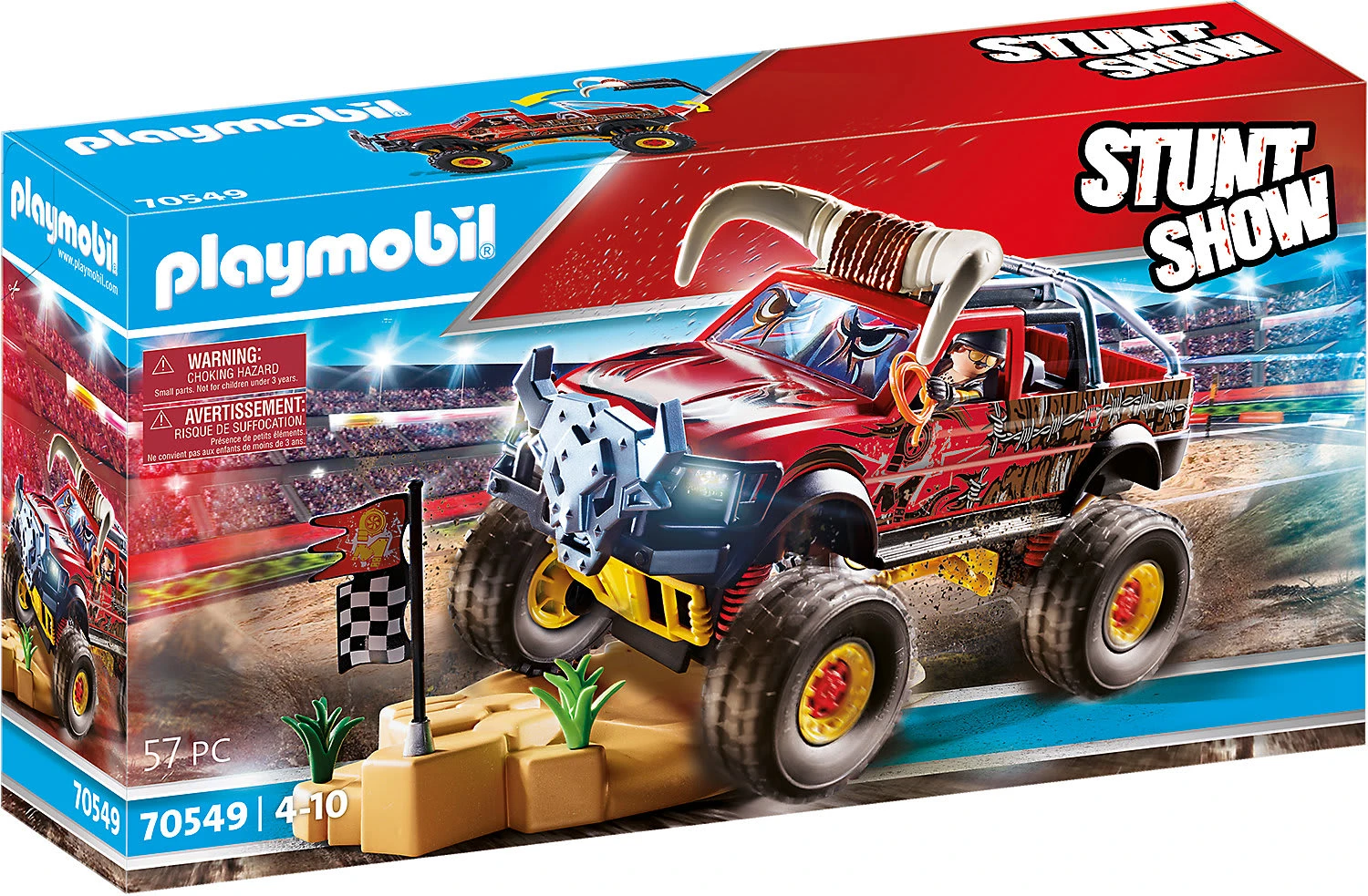 Playmobil 70549 Stuntshow Monster Truck Horned 1 Playmobil 70549 Stuntshow Monster Truck Horned