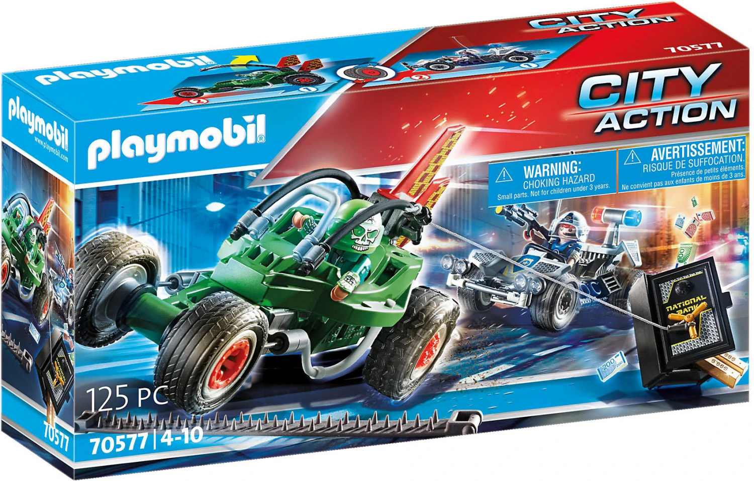 Playmobil 70577 Polizei-Kart: Verfolgung Des Tresorräubers 1 Playmobil 70577 Polizei-Kart: Verfolgung Des Tresorräubers