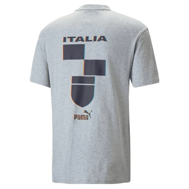 Puma Freizeit Fan-Artikel Italien FootballCulture Tee 2022/2023 Gray 2 Puma Freizeit Fan-Artikel Italien FootballCulture Tee 2022/2023 Gray – Bild 2