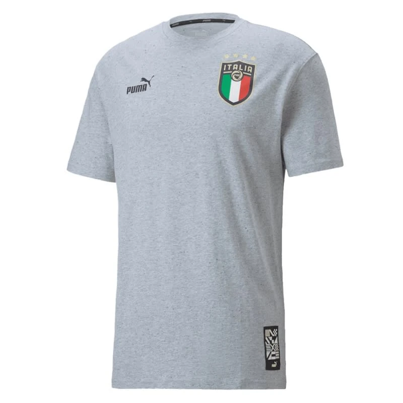 Puma Freizeit Fan-Artikel Italien FootballCulture Tee 2022/2023 Gray 1 Puma Freizeit Fan-Artikel Italien FootballCulture Tee 2022/2023 Gray