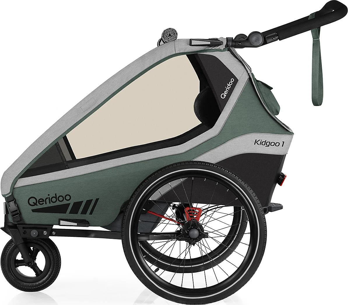 Kidgoo 1 Einsitzer Fahrradanhänger Buggy Mit Joggerfunktion Und Blattfeder-... 2 Kidgoo 1 Einsitzer Fahrradanhänger Buggy Mit Joggerfunktion Und Blattfeder-... – Bild 2