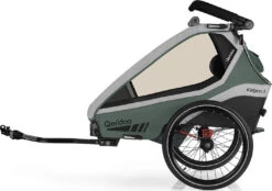 Kidgoo 1 Einsitzer Fahrradanhänger Buggy Mit Joggerfunktion Und Blattfeder-...