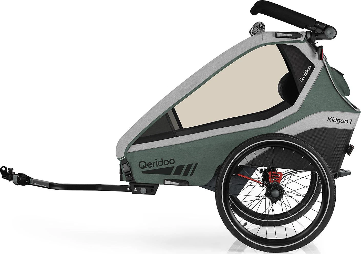 Kidgoo 1 Einsitzer Fahrradanhänger Buggy Mit Joggerfunktion Und Blattfeder-... 1 Kidgoo 1 Einsitzer Fahrradanhänger Buggy Mit Joggerfunktion Und Blattfeder-...