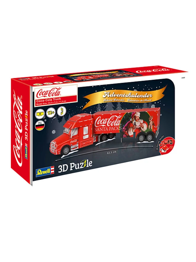 Revell Adventskalender-3D-Puzzle "Coca-Cola Truck" - Ab 12 Jahren 2 Revell Adventskalender-3D-Puzzle "Coca-Cola Truck" - Ab 12 Jahren – Bild 2