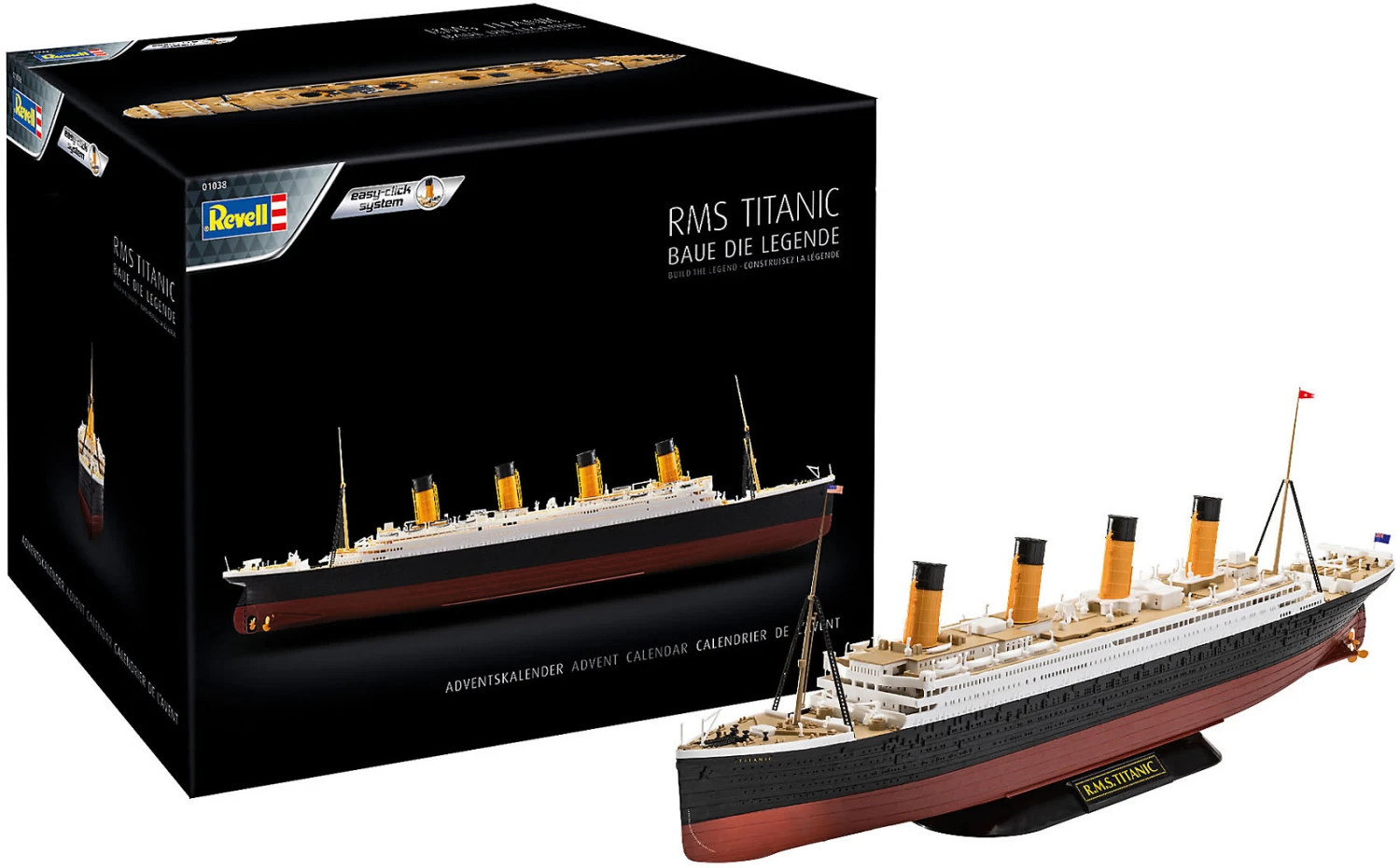Revell Adventskalender RMS Titanic Easy-click-system, Bausatz Zum Zusammenstecken... 2 Revell Adventskalender RMS Titanic Easy-click-system, Bausatz Zum Zusammenstecken... – Bild 2