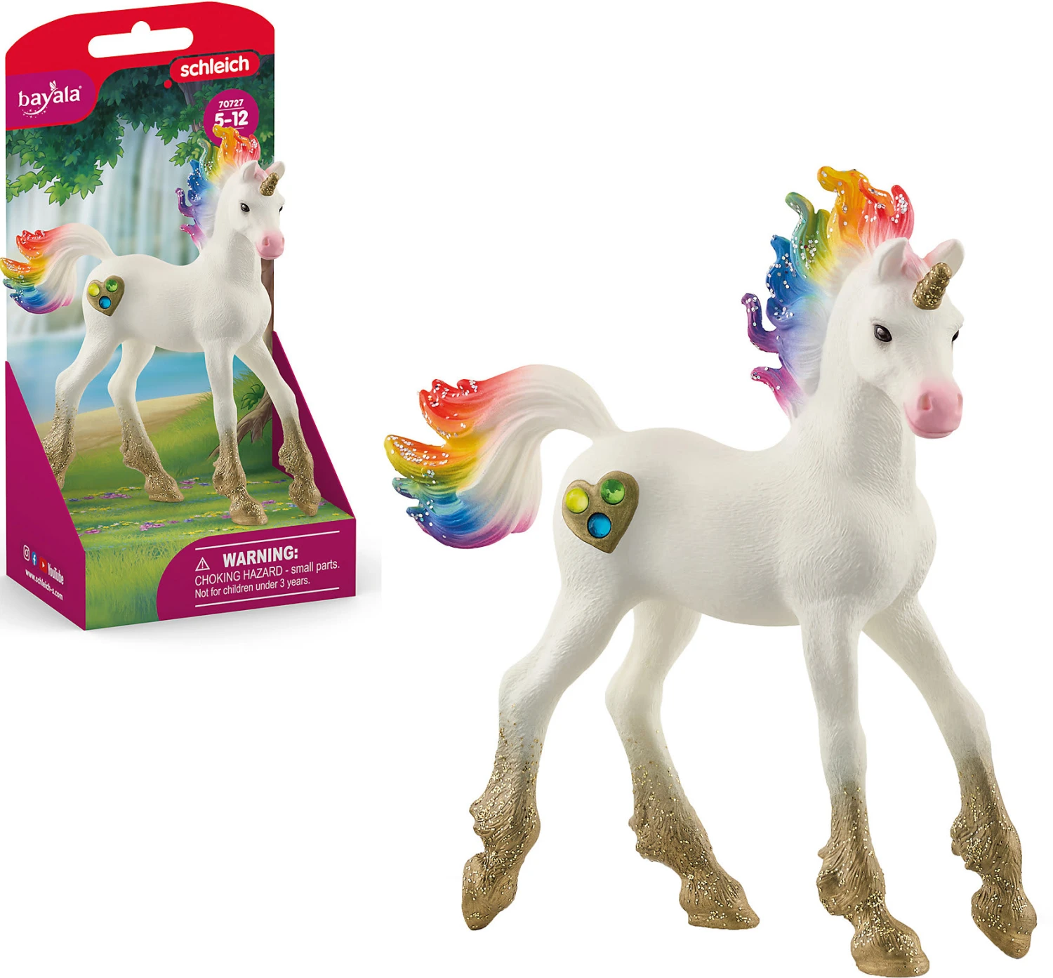 Schleich Bayala 70727 Regenbogeneinhorn, Fohlen 1 Schleich Bayala 70727 Regenbogeneinhorn, Fohlen