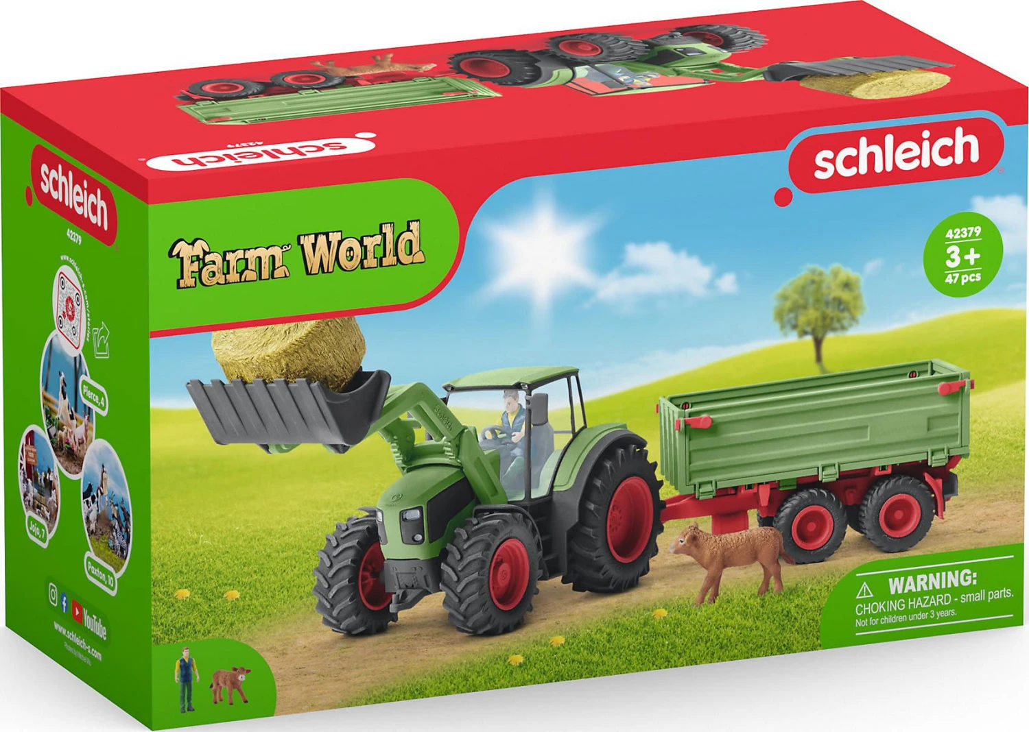 Schleich Farm World 42379 Traktor Mit Anhänger 2 Schleich Farm World 42379 Traktor Mit Anhänger – Bild 2