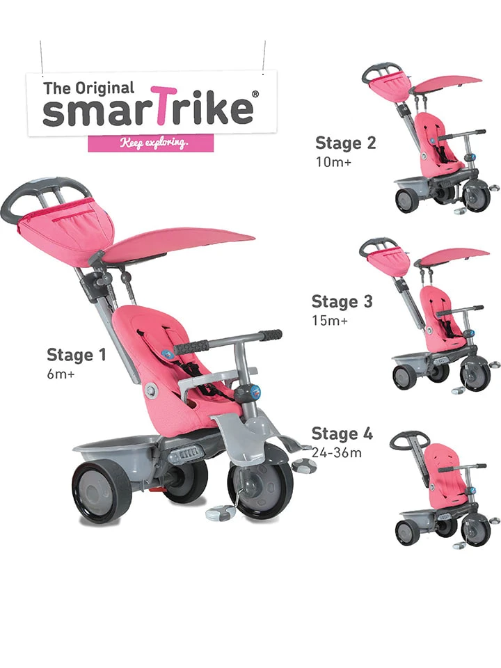 Smartrike Dreirad "Recliner" In Rosa - Ab 6 Monaten 1 Smartrike Dreirad "Recliner" In Rosa - Ab 6 Monaten