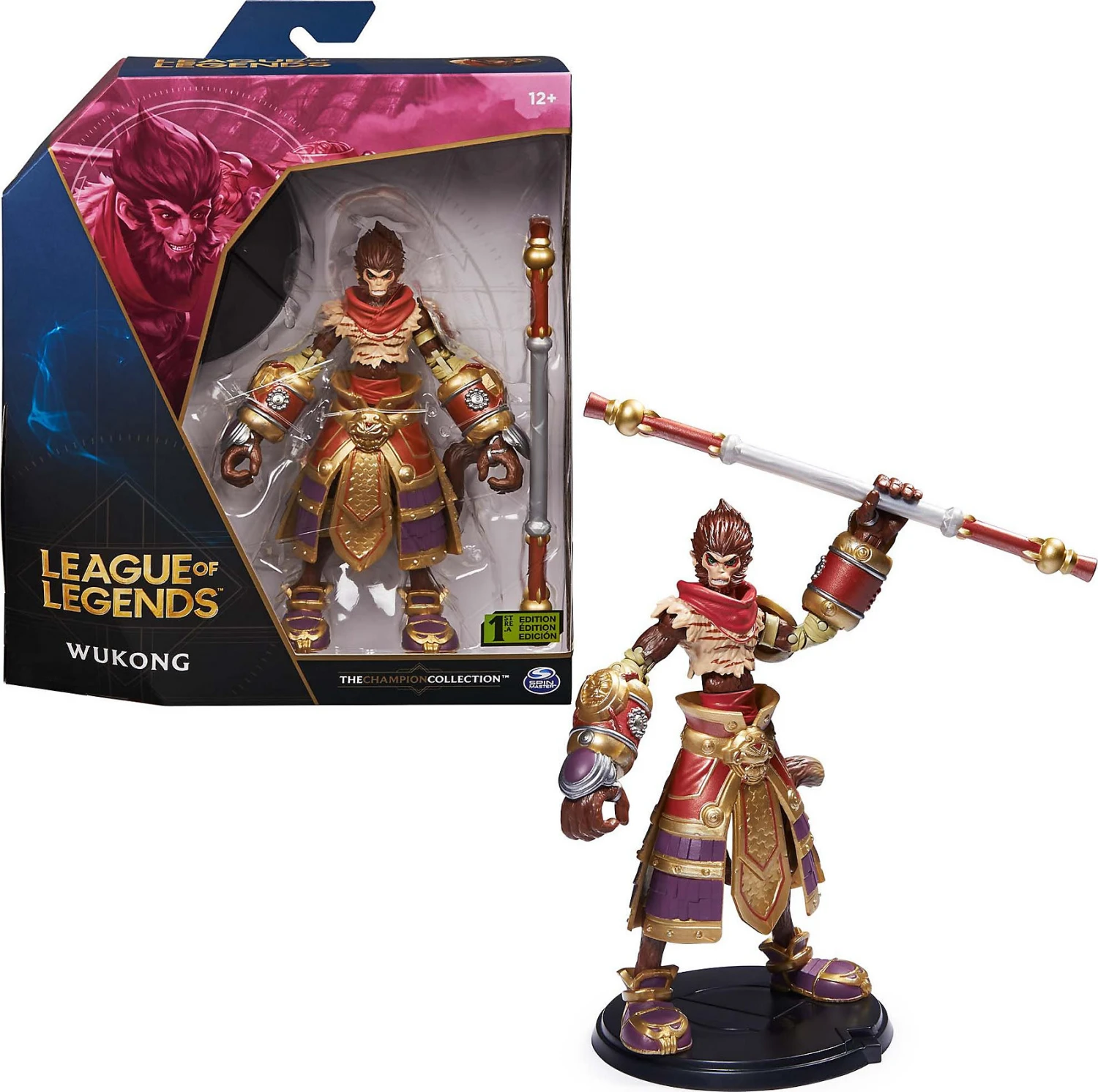 SPIN MASTER League Of Legends - 15cm Wukong Deluxe-Sammelfigur Mit 1 Accessoire (Stab)... 1 SPIN MASTER League Of Legends - 15cm Wukong Deluxe-Sammelfigur Mit 1 Accessoire (Stab)...