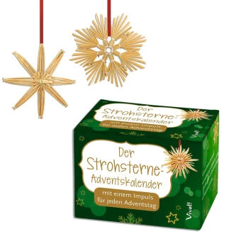 Der Strohsterne-Adventskalender In Bunt 1 Der Strohsterne-Adventskalender In Bunt