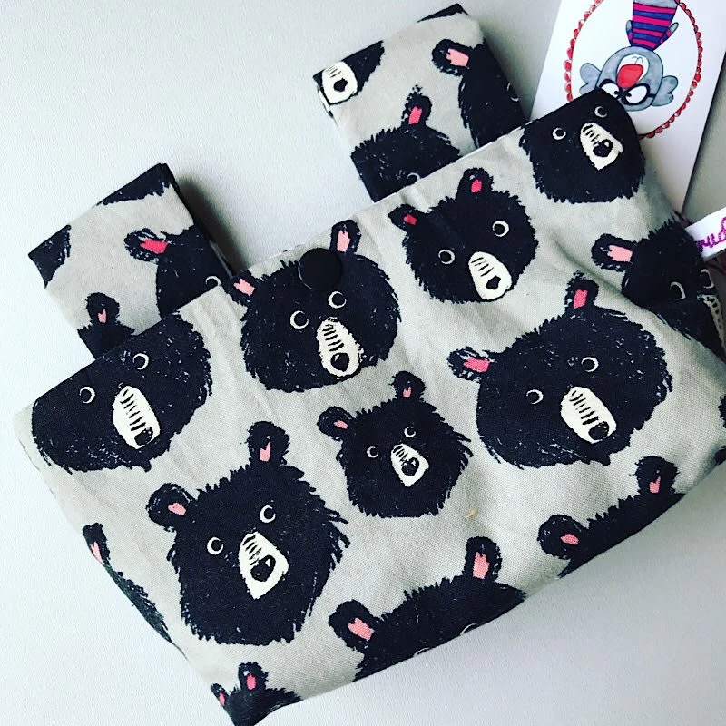 Lenkertasche "Bär" In Grau/Schwarz 2 Lenkertasche "Bär" In Grau/Schwarz – Bild 2