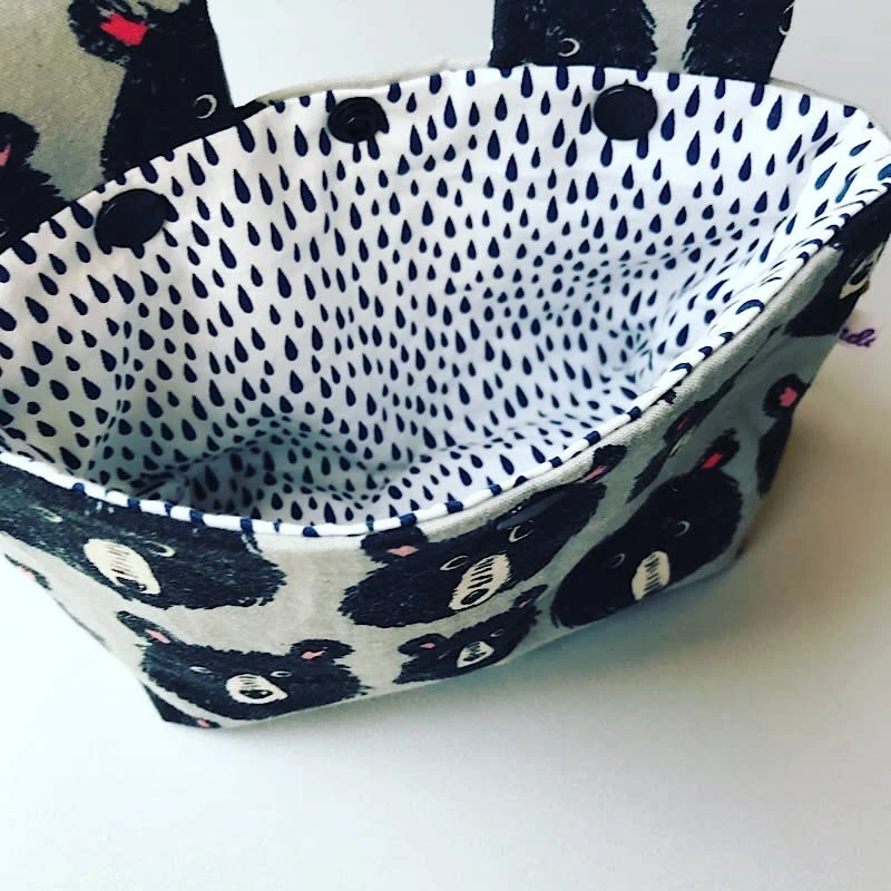 Lenkertasche "Bär" In Grau/Schwarz 3 Lenkertasche "Bär" In Grau/Schwarz – Bild 3