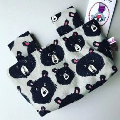 Lenkertasche "Bär" In Grau/Schwarz 8 Lenkertasche "Bär" In Grau/Schwarz -Trendiger Spielzeugladen trudchens welt lenkertasche bar in grau schwarz 3