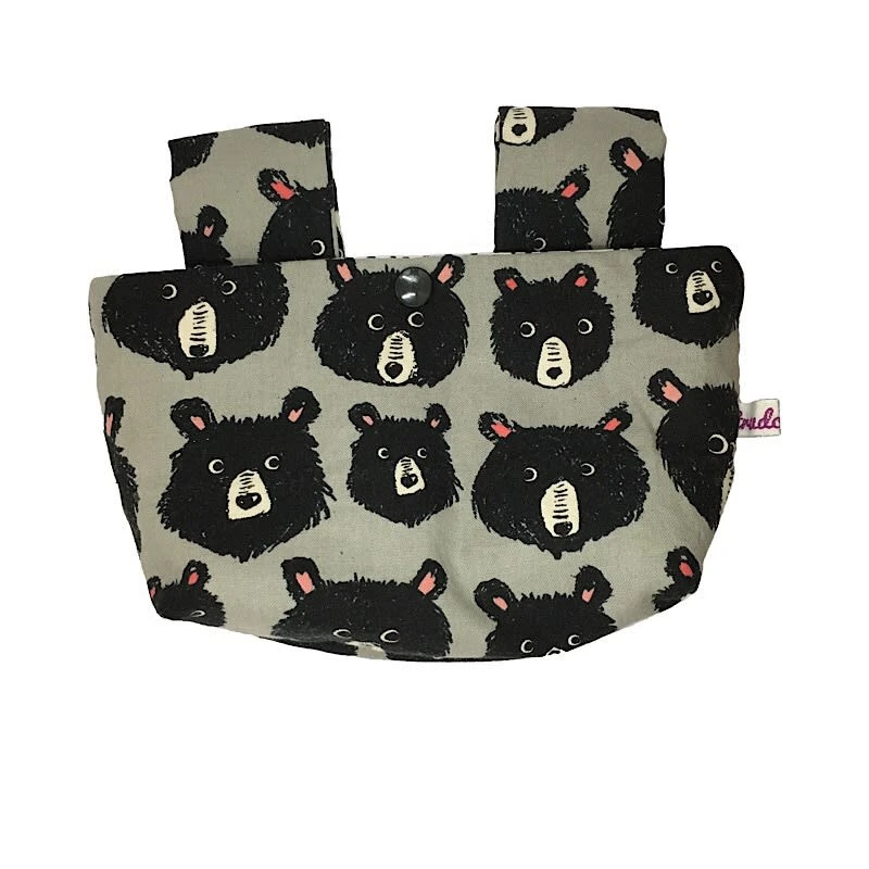 Lenkertasche "Bär" In Grau/Schwarz 1 Lenkertasche "Bär" In Grau/Schwarz