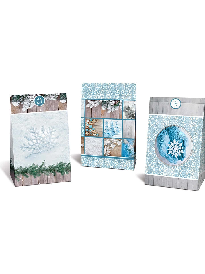 Ursus Adventskalender "Frosty" In Hellblau/ Grau 2 Ursus Adventskalender "Frosty" In Hellblau/ Grau – Bild 2